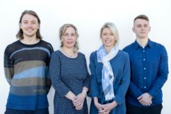 von links: Dennis Bohn, Barbara Becker, Tanja Bohn, Tim Lukas Bohn